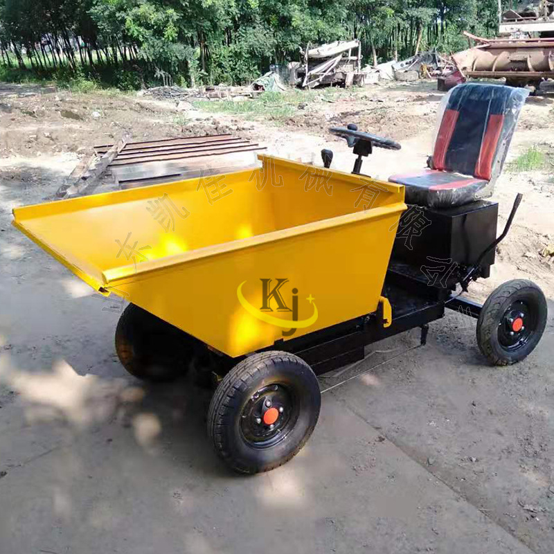 四轮电动拉灰车 电动工程翻斗车 农用翻斗车 拉沙拉粪养殖翻斗车