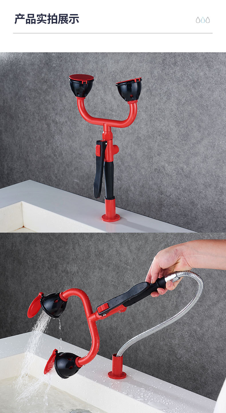 创莎双口洗眼器验厂单口立式移动紧急喷淋实验室医院简易式工业用