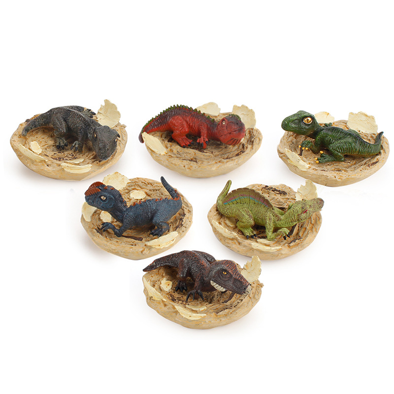 外贸仿真科教恐龙幼崽l镰刀龙巨兽龙双冠龙棘龙模型实心静态摆件