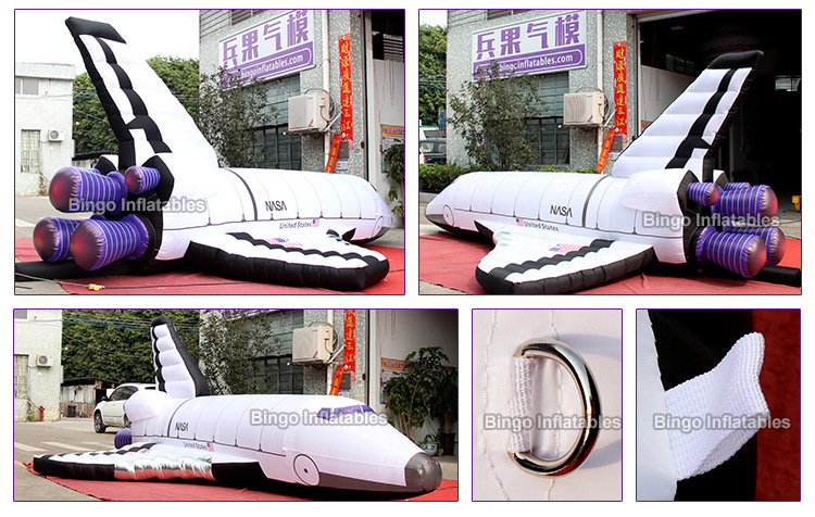 充气航天飞机气模 航空火箭模型 学校竞速运动仿真充气飞机模型
