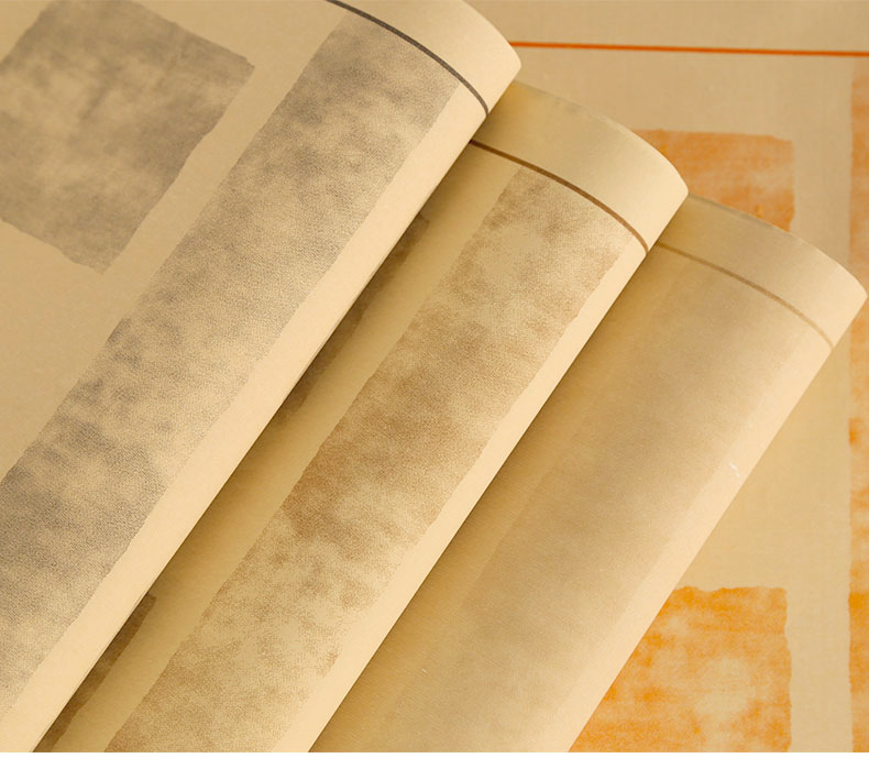 复古蜡染四字斗方四言对联宣纸半生熟书法专用纸仿古拓片创作宣纸