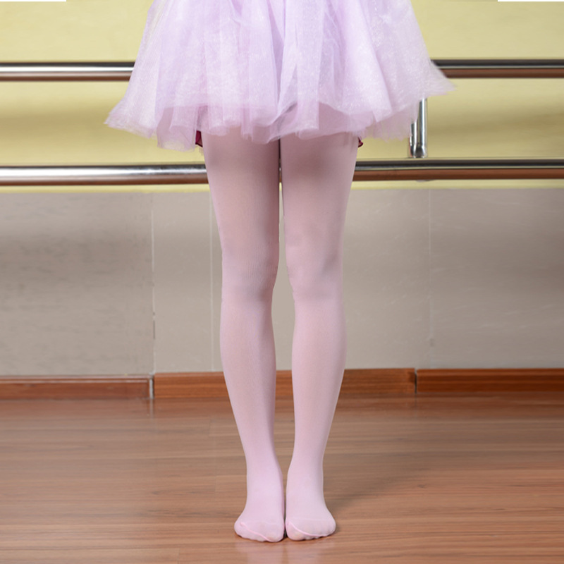 Wholesale Spring and Autumn Thin Children's Dance Socks Pantyhose Girls' Leggings White Stockings Anti-Pilling Dancing Socks