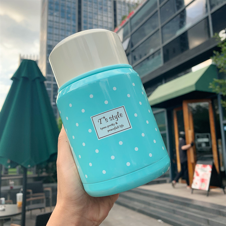 保温饭桶不锈钢双层简约焖烧杯上班族学生带饭便携创意焖烧壶礼品