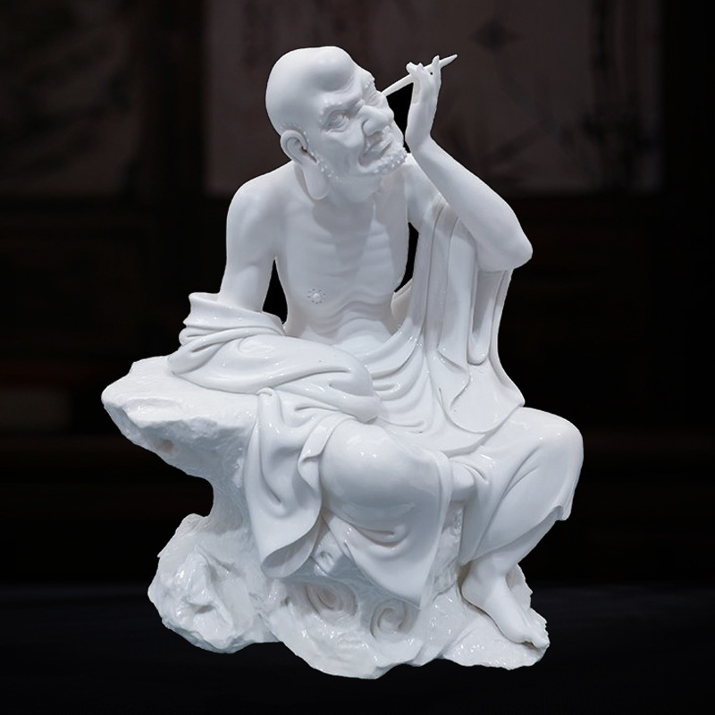 十八罗汉佛像挖耳罗汉德化陶瓷仿古瓷采耳掏耳礼品摆件一件代发