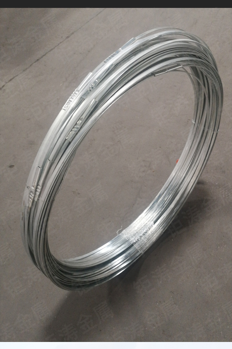 供应隔间帐篷钢丝 救灾帐篷专用扁钢丝 高碳弹性镀锌扁钢丝定制