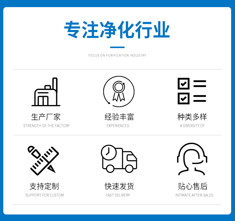 单管双管 直斜边净化灯 喷塑净化灯定制 无尘车间吸顶灯