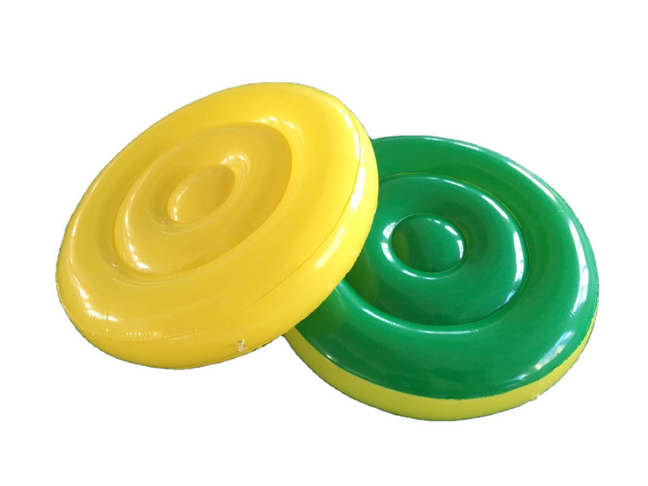 厂家定制pvc充气圆凳 吹气圆形垫子 圆形充气垫 材质