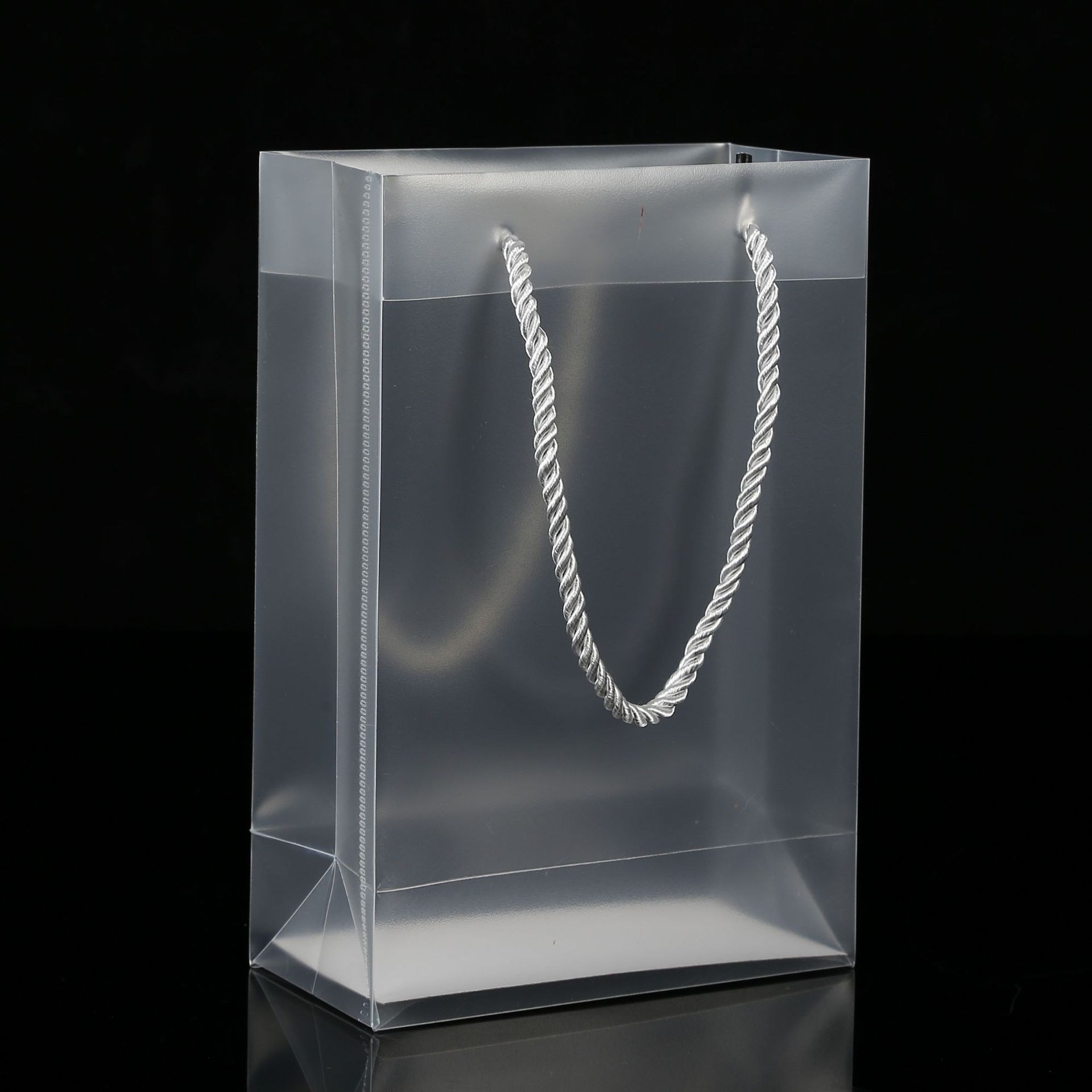 厂家加急定做pp袋定制pvc袋半透明磨砂塑料手提袋月饼袋印logo