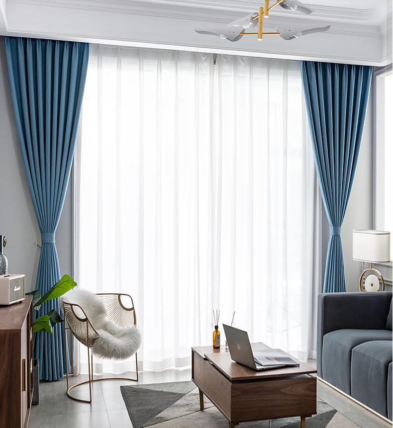 雅芙妮条纹窗帘纹理布高精密遮光窗帘工程学校窗帘纯色窗帘定制