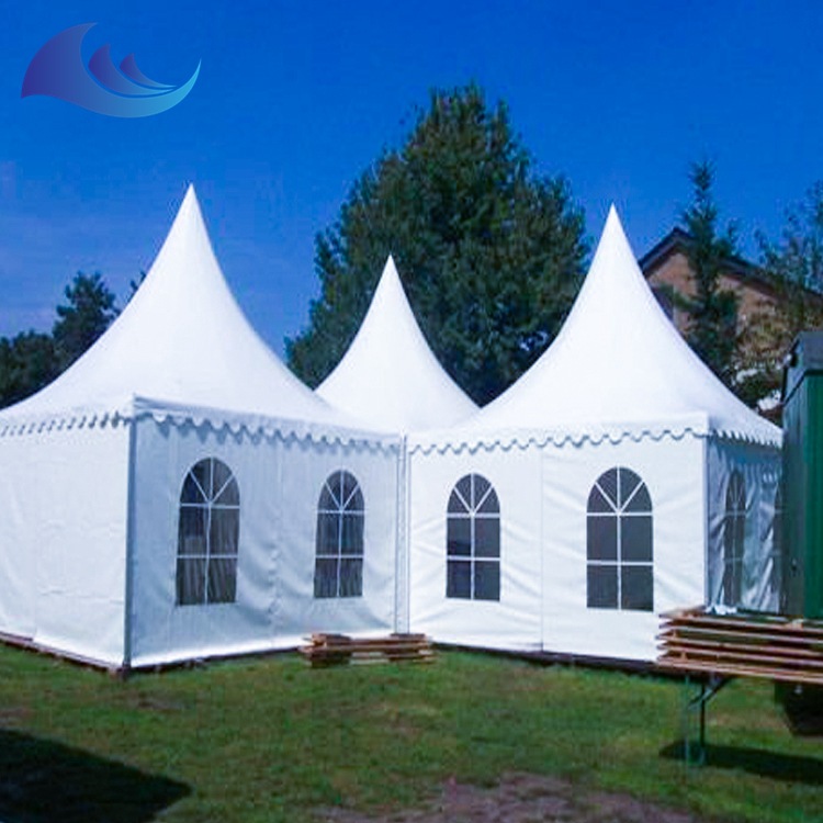 欧式铝合金尖顶帐篷 5*5m锥顶吊顶帐篷 可随时拆装移动 欧式篷房