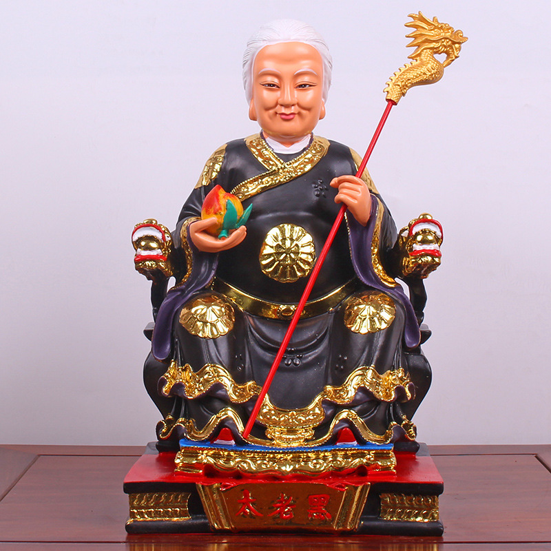 黑老太神像1216英寸彩绘东北仙家像供奉四大家族树脂家用黑妈妈像