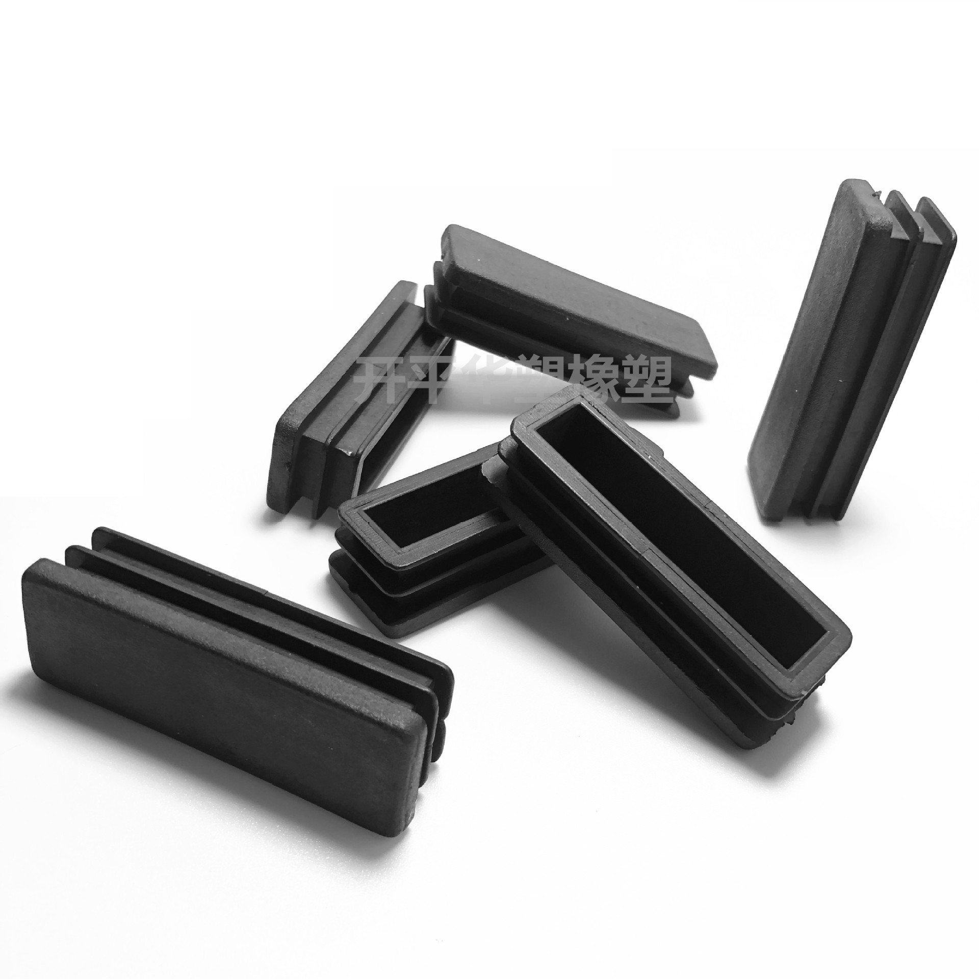 华塑2060塑料方塞长方形塑料管塞扁管堵头方形塑料脚盖