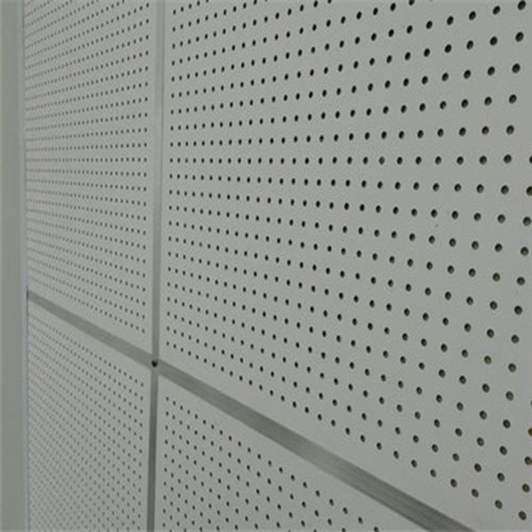 岩棉铝扣吸音板 金属隔音吊顶吸声材料 方形铝天花