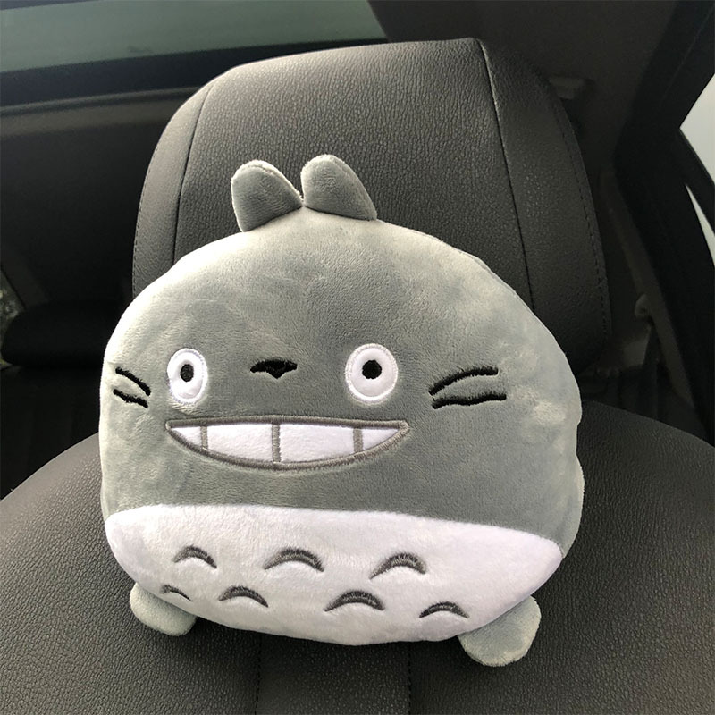 Factory Direct Supply Car Supplies Cartoon Car Headrest Neck Pillow Cute Plush Toys Waist Pad Car Seat Cushion in Stock