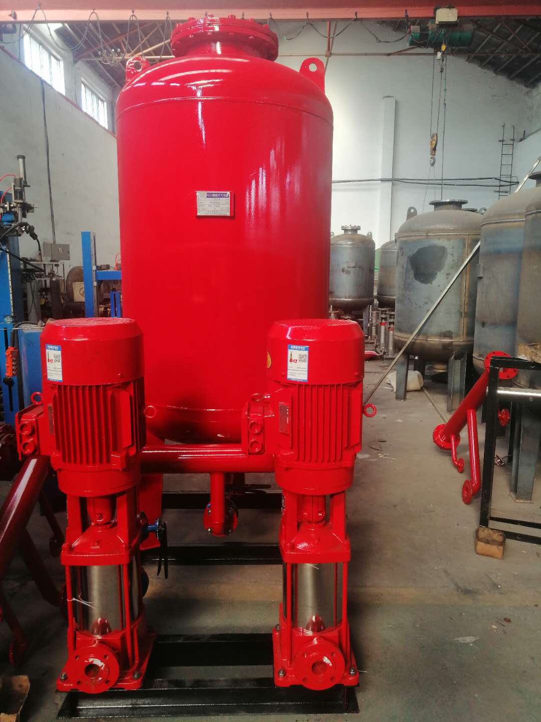 5kw稳压泵sql800*0.6mpa立式隔膜气压罐zw(l)消防增压稳压设备