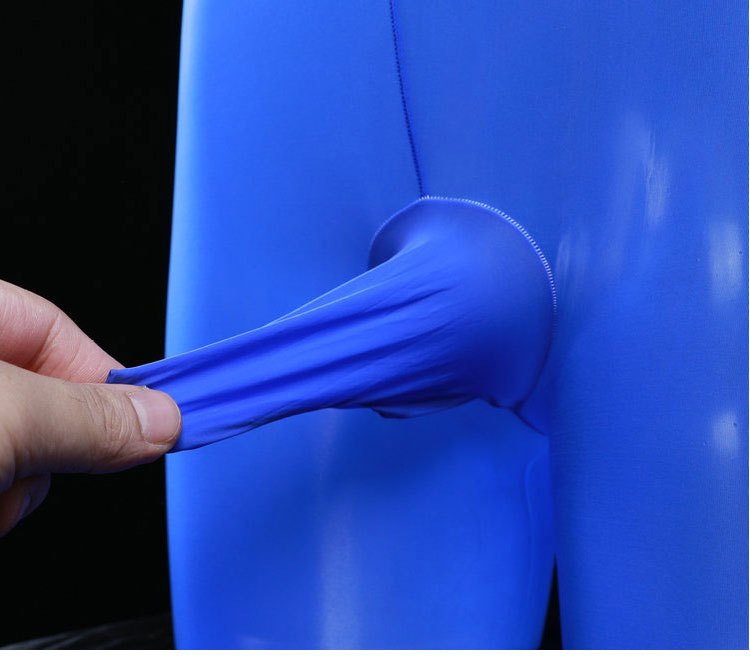 日系背带袜性感男士油亮情趣丝袜吊带一体连身袜带jj套连袜8d超薄