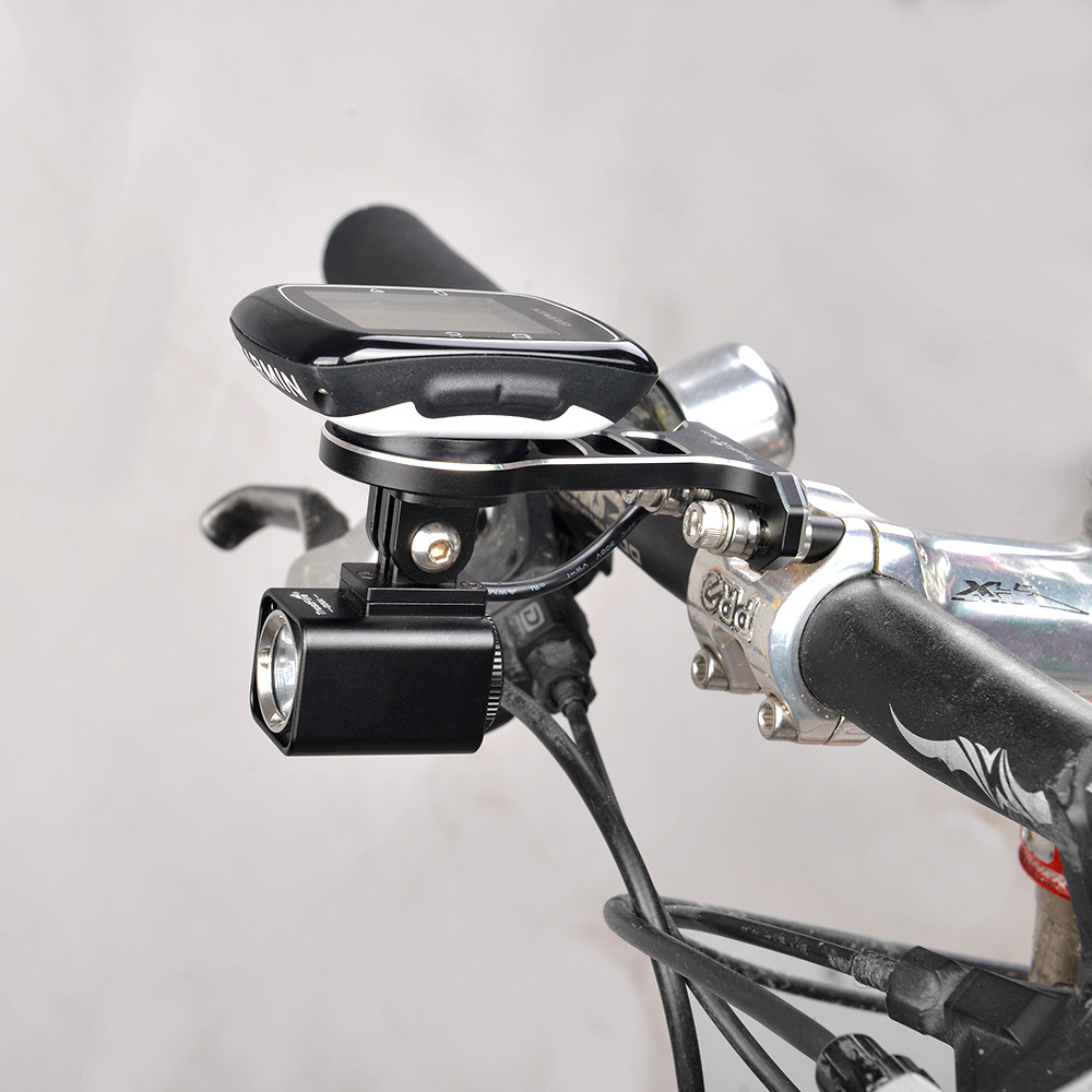 trustfire自行车码表架l铝合金佳明码表架扩展架车灯架运动相机架