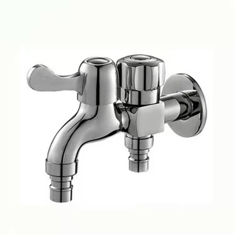 双用快开全铜一拖二水龙头