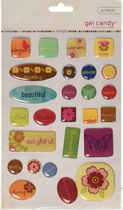 圣诞节定制水晶滴塑标签树脂胶加工水晶滴胶贴纸防水不干胶滴塑