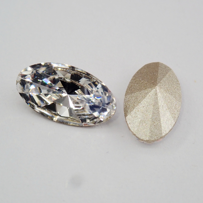 批发仿水晶饰品配件4162马眼尖底钻细长马眼水晶钻进口奥钻元素