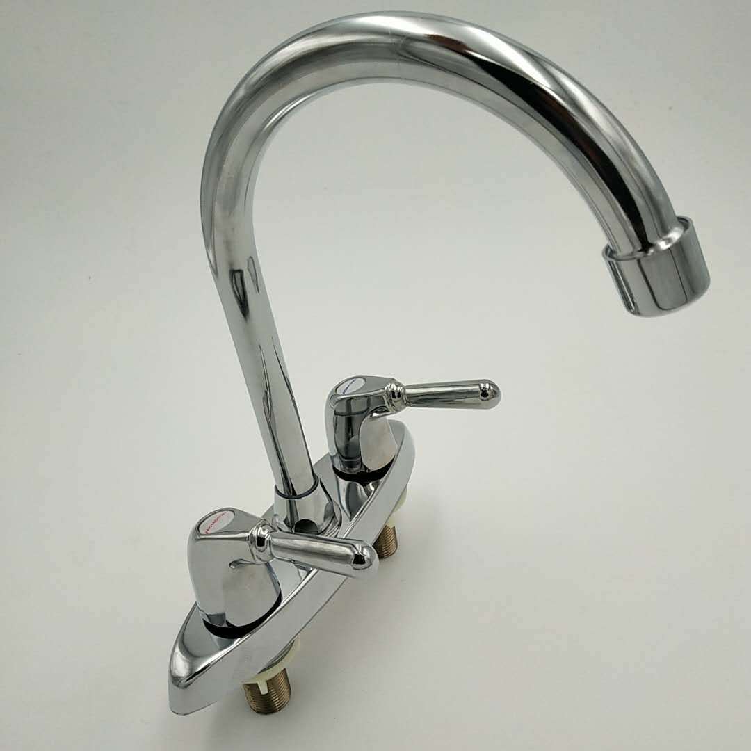 厂家直销 双开双把双孔水龙头 洗脸盆厨房菜盆面盆冷热水龙头