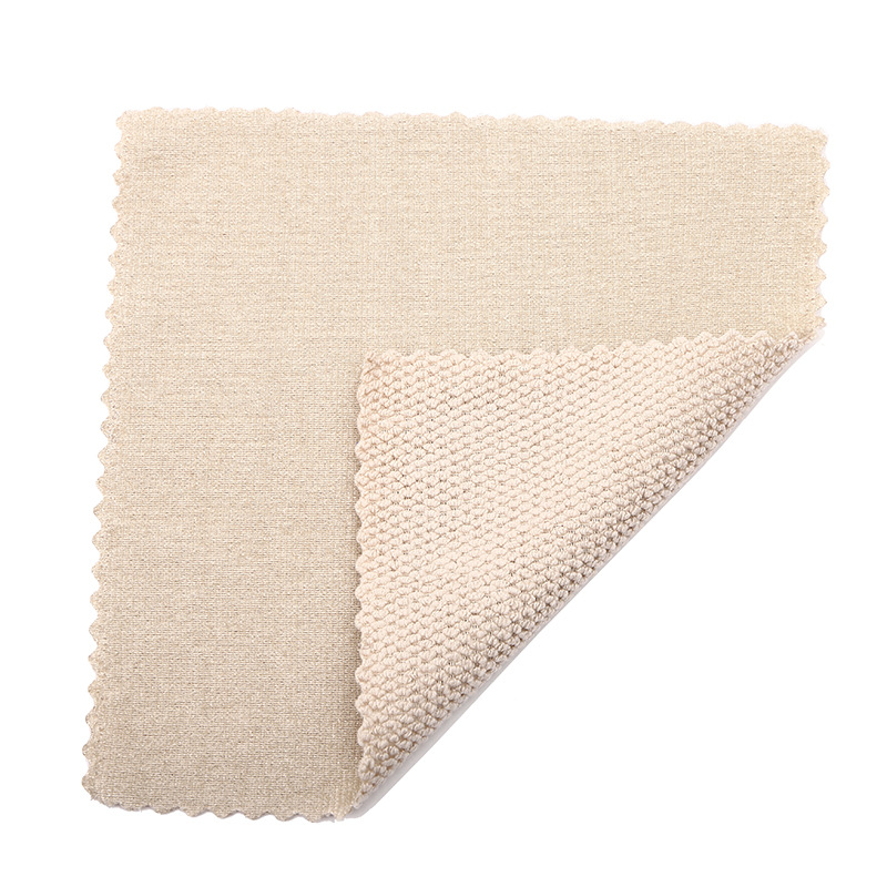 Polyester Cotton Pearl Grain Dishcloth Kitchen Supplies Absorbent Cloth Household Cleaning Scouring Pad Wholesale