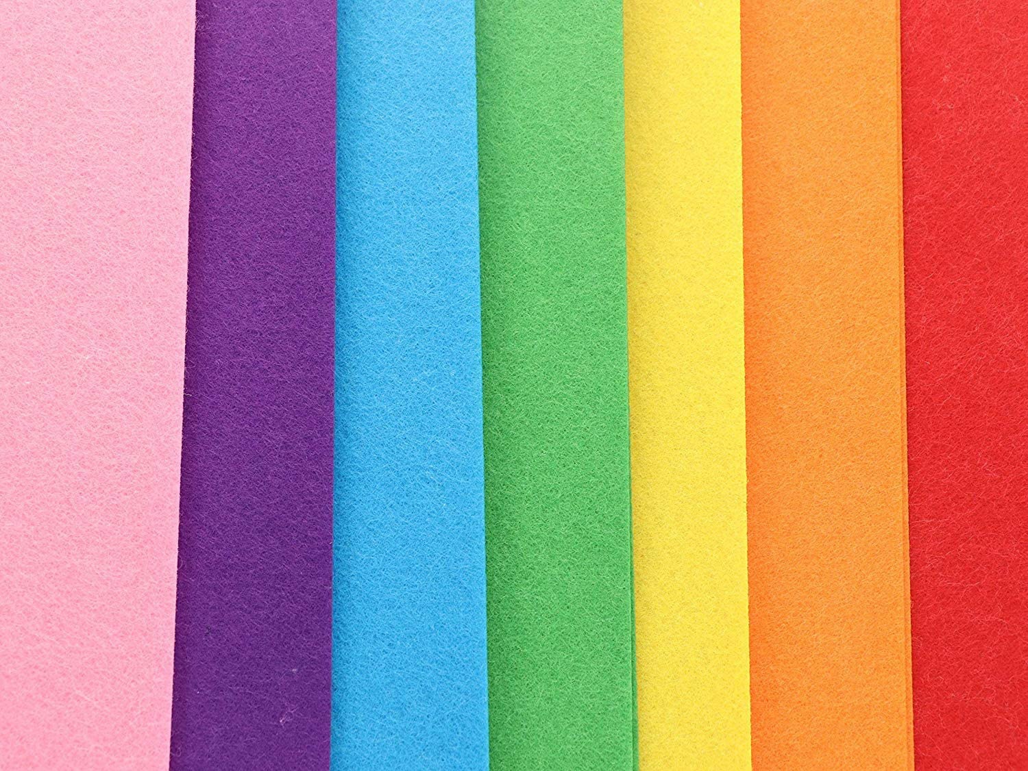 彩色毛毡布无纺布彩色涤纶针刺毛毡印刷化纤背胶毛毡diy不织布