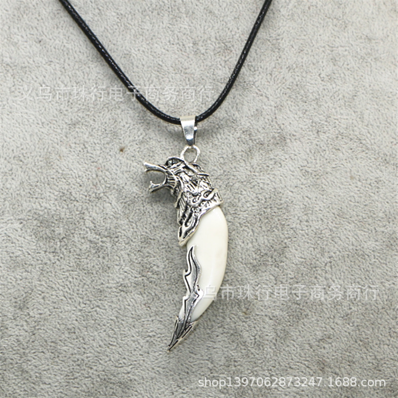 批发狼牙项链 地摊货畅销精品项链狼牙饰品 毛衣链配饰-阿里巴巴