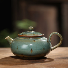 景德镇全手工陶瓷茶壶 颜色釉全手工手拉壶 手工茶壶茶具手工壶