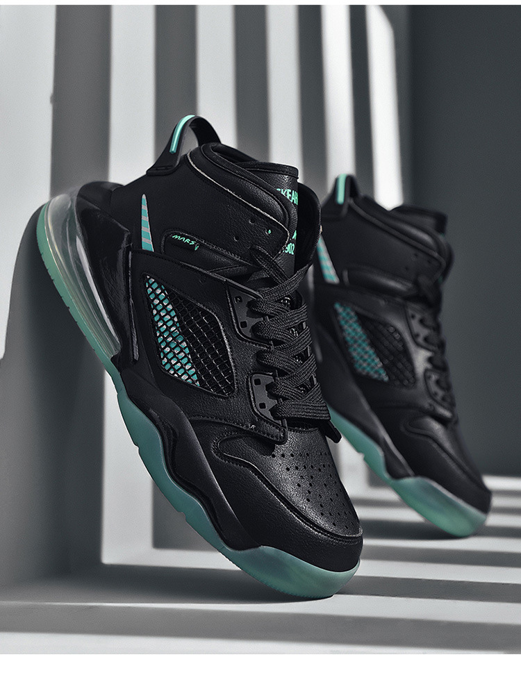 男鞋高帮md气垫篮球鞋耐磨超纤运动跑步透气耐磨学生鞋aj4流川枫