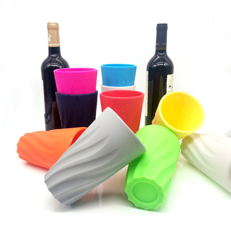 新款杯子硅胶水杯活动礼品水杯跨境亚马逊圣诞礼物厂家定制logo