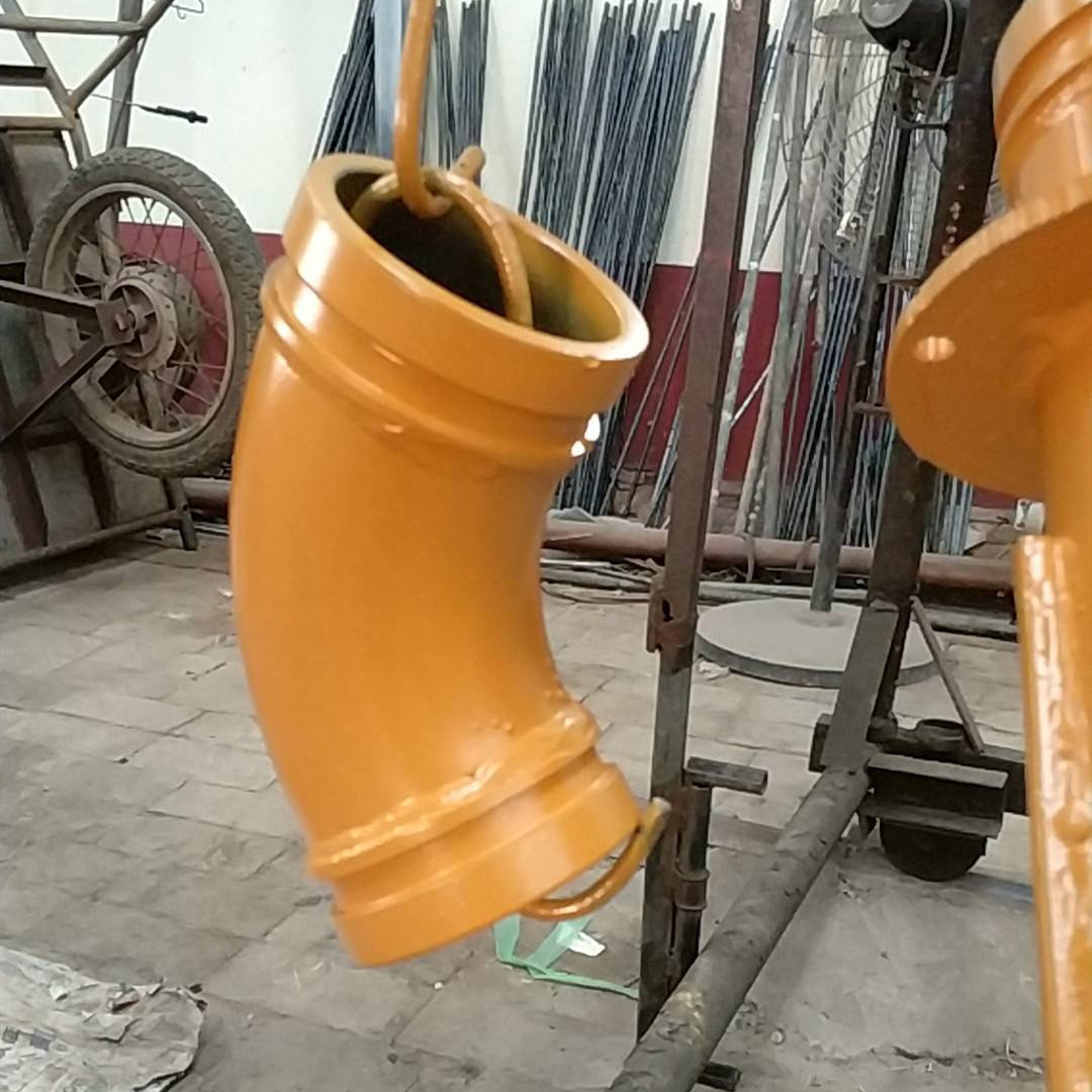 混凝土输送地泵管管卡弯管厂家高低压无缝耐磨管车泵臂架管拖泵管