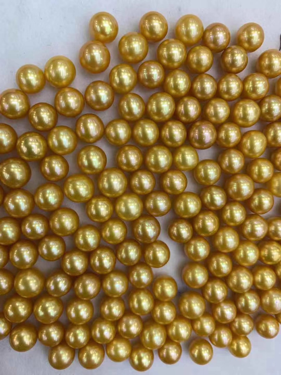 8-9mm淡水圆珍珠染色优化金珠