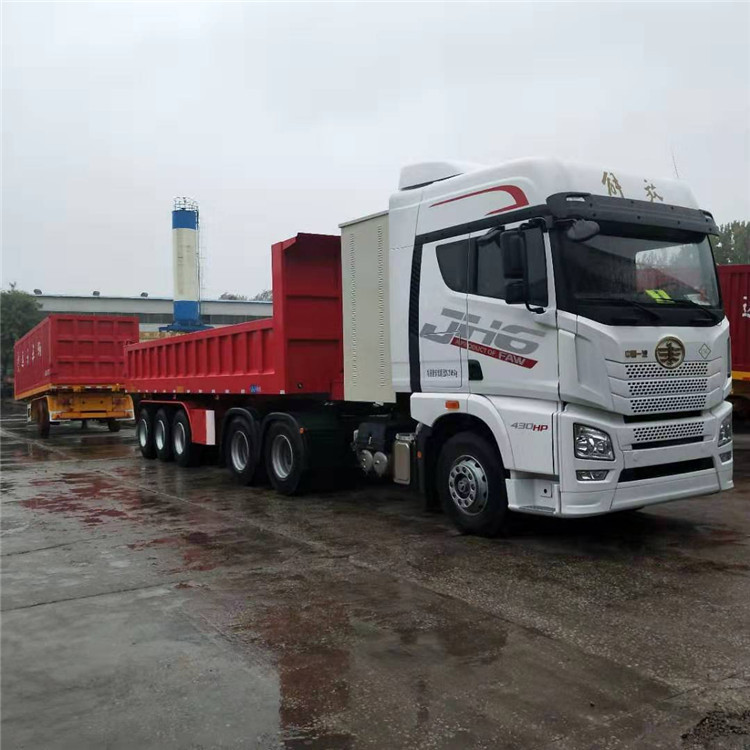 自卸车挂车厂家9米自卸以旧换新12米侧翻自卸半挂车厂家