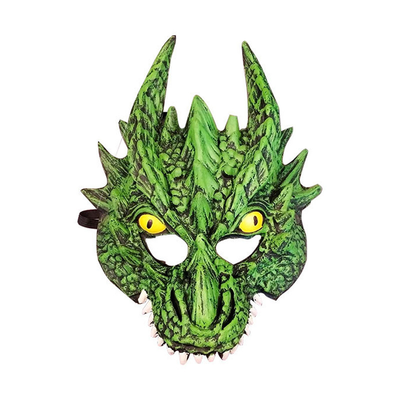 万圣节恐怖龙神面具吓人整蛊节日道具 角色扮演道具 男孩儿童玩具