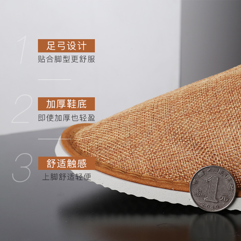 Hotel Disposable Slippers Thickened Plush Home Guest Slippers Non-Slip Factory Direct Sales in Stock Wholesale