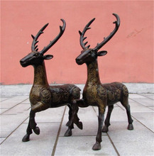 厂家供应铜雕鹿雕塑 校园动物铸铜雕塑 仿铜鹿雕塑制作