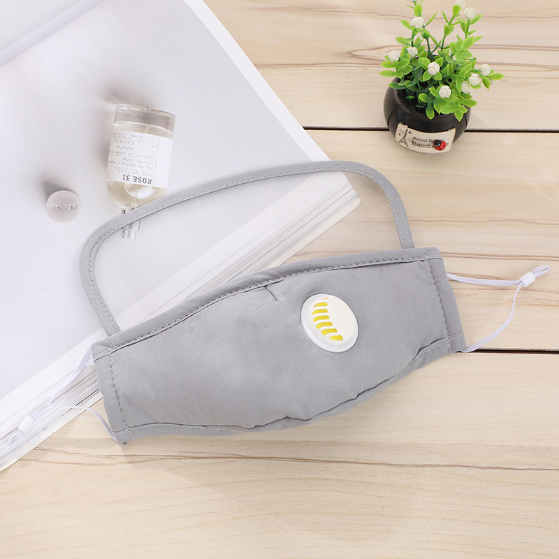 防护面罩 护目镜护眼口罩户外骑行面罩一体式带呼吸阀门口罩mask