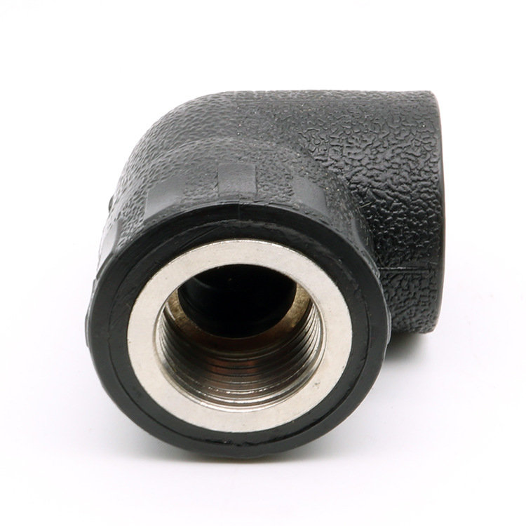 承插式自来水管pe内丝弯头4分管道配件6分25内牙弯头20水管配件32