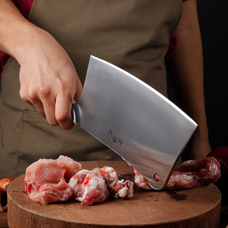 阳江砍骨刀家用加厚手工锻打斩刀剁排骨专用刀酒店厨师刀切片锋利