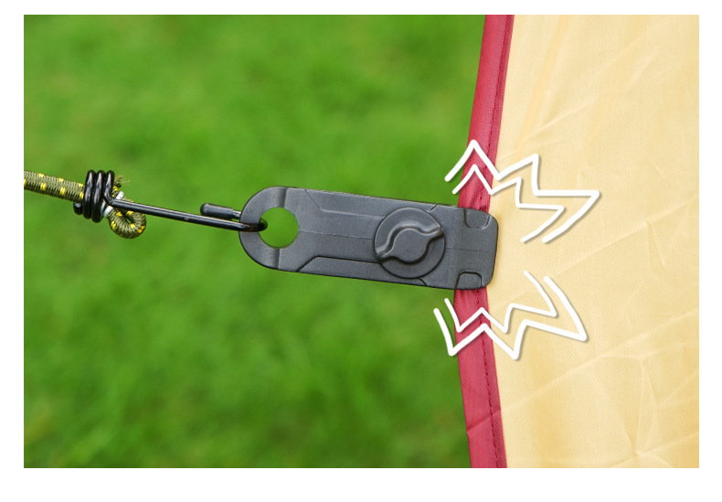 户外鲨鱼夹 野营天幕帐篷增设拉点挂钩大号帐篷夹防风带倒钩夹子