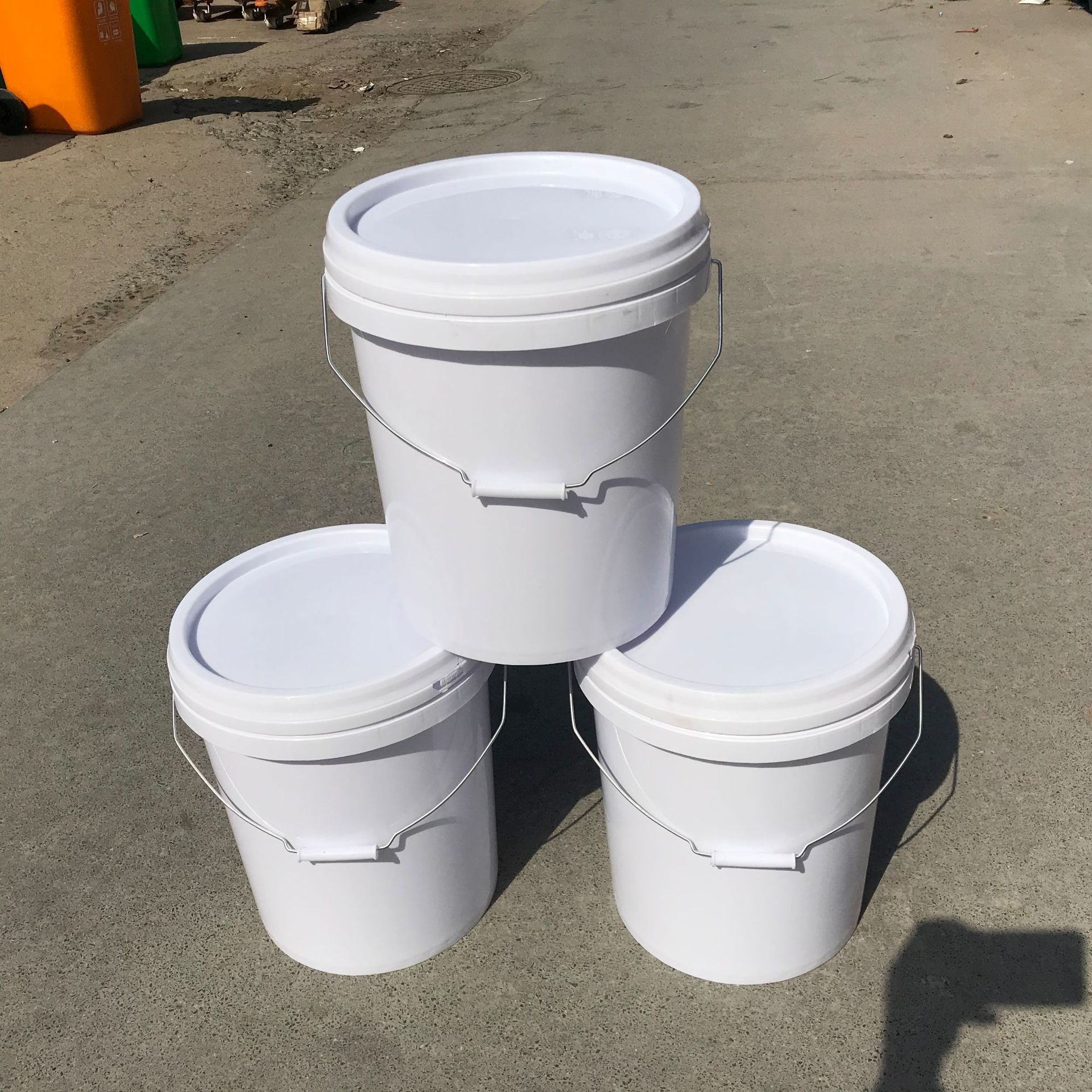 20升塑料桶 20l墙固胶水涂料油漆化工桶 瓷砖背胶 芝麻酱甜面酱桶