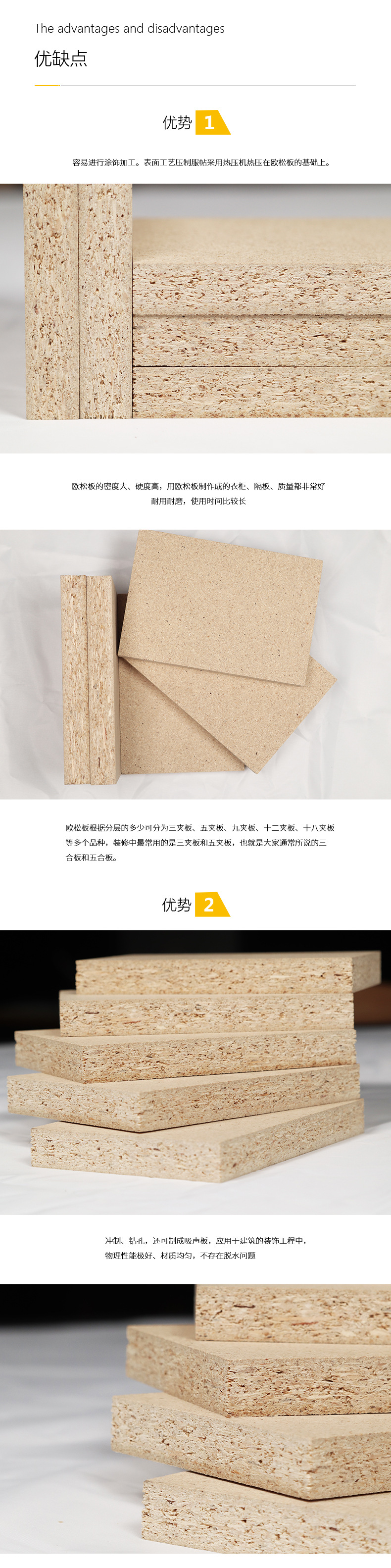 供应定向结构欧松板|9-18mm定向饰面osb板|包装板木饰面不变形板