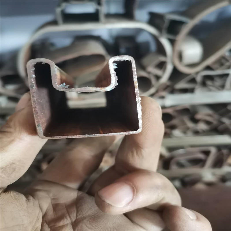 定做异型管 穿布管 家具用穿布管 凹槽管冷拔异型钢管