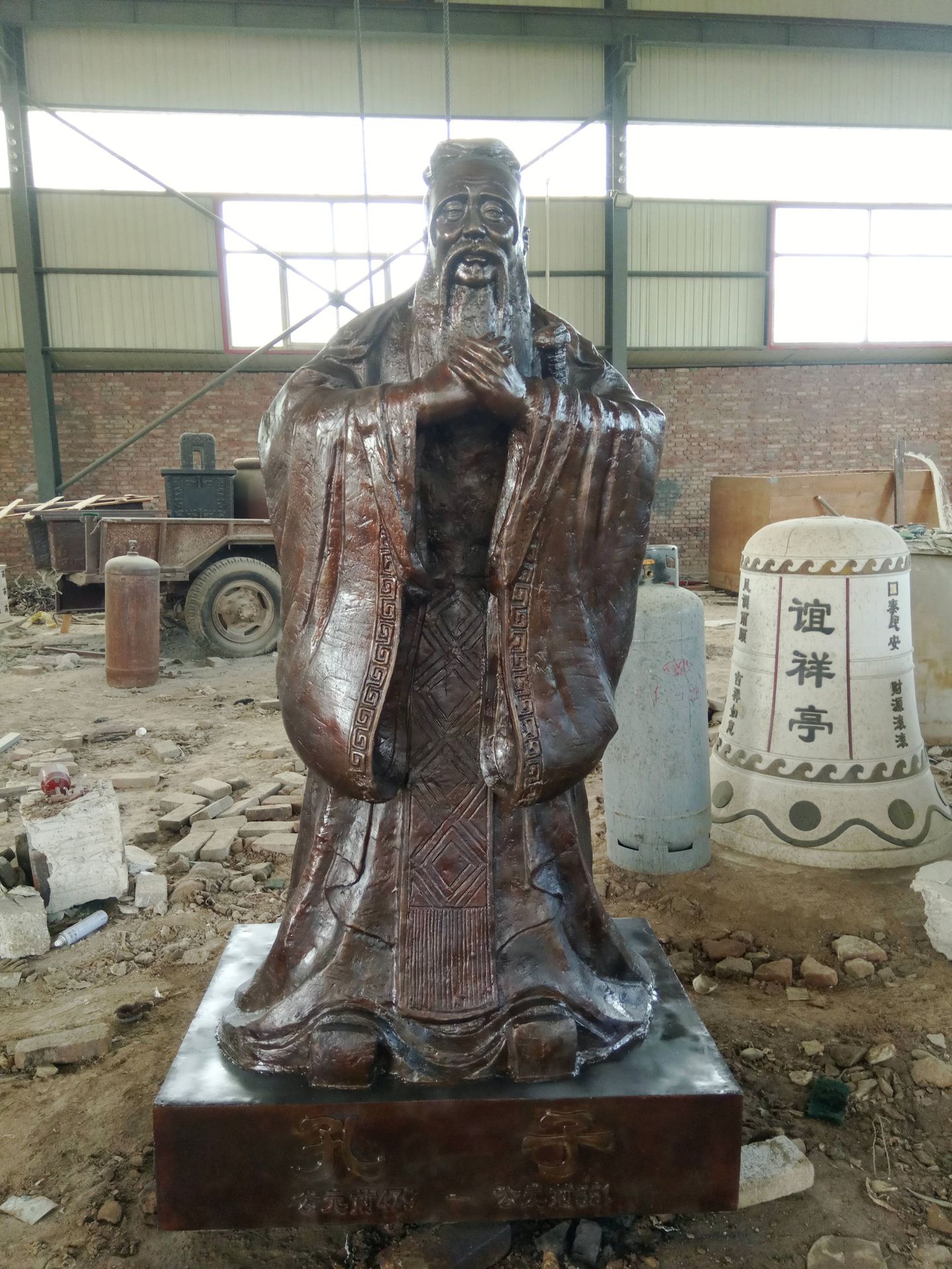 定制老子雕塑孔子铜像英雄人物纪念校园文化古代名人伟人铜像雕塑