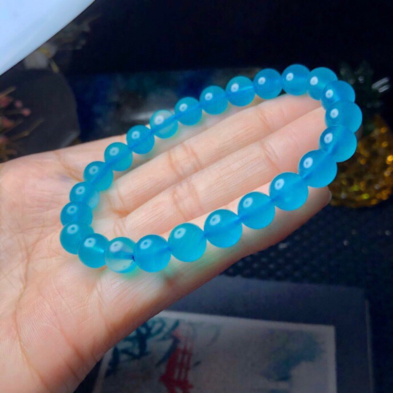 醉人的颜色天河石手链也是水润惊艳性价比高礼物女厂家直销