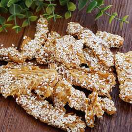 芝麻香酥鱼排鱼骨 蜜汁鱼排 鳕鱼骨 酥脆香甜500克包邮