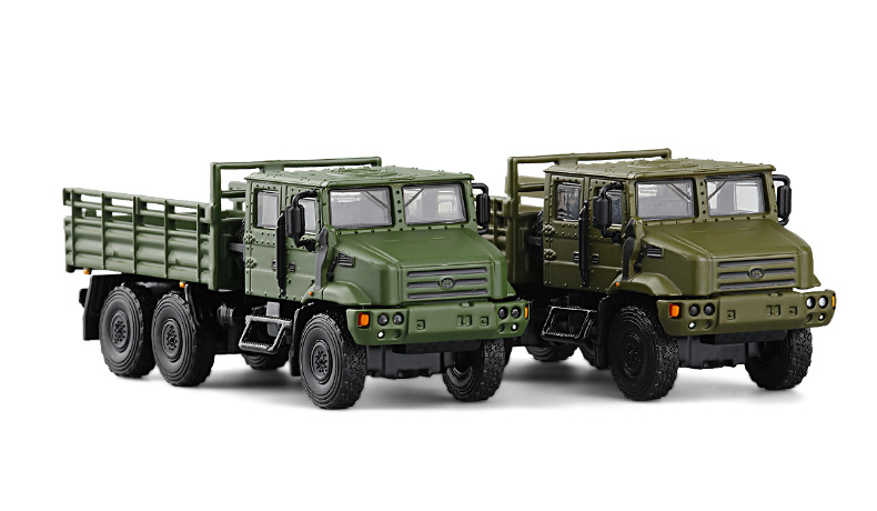 jkm1/64解放mv3六轮6x6军事运输卡车全合金车模汽车模型玩具摆设