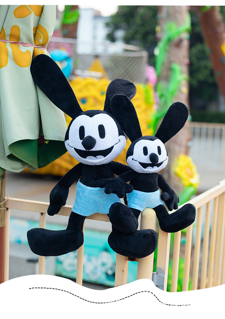 ins网红奥斯华幸运兔庸米老鼠毛绒玩具卡通玩偶儿童礼物代发