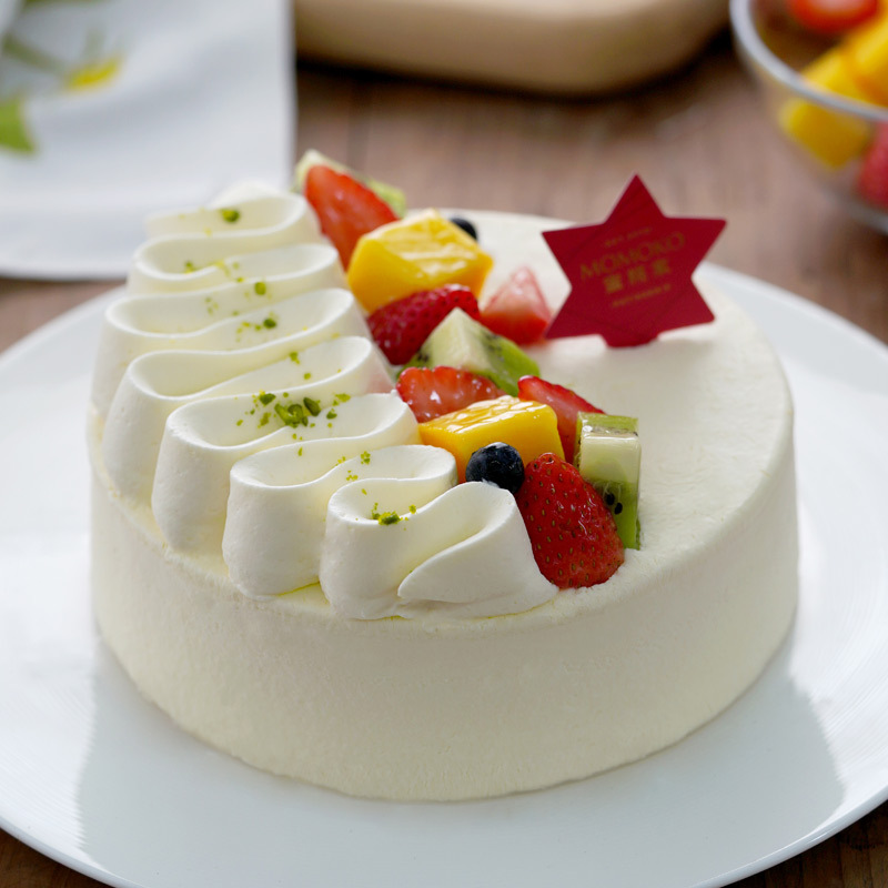 momoko蜜桃家 乳酪真味 木糖醇无糖原味芝士生日蛋糕成都配送